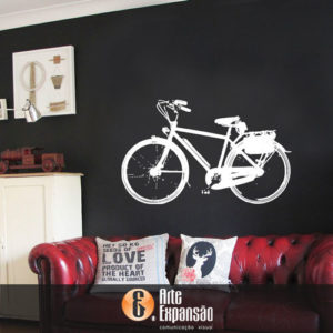 Adesivo Decorativo de Parede - Bicicleta Antiga